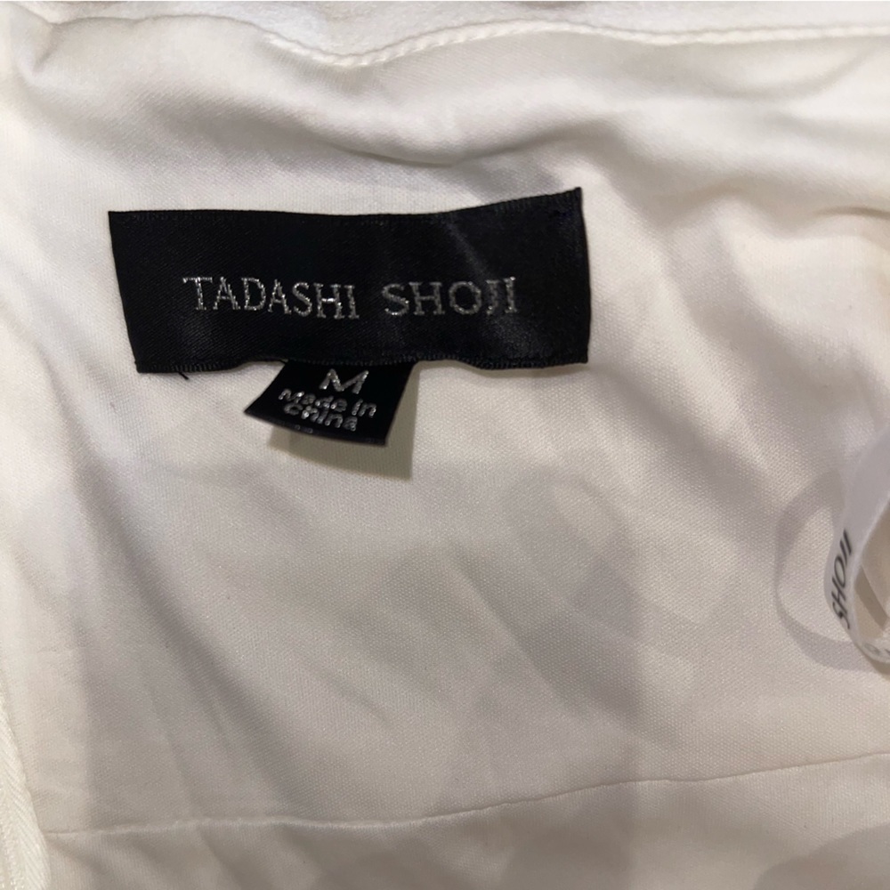 Tadashi Shoji BOS22026MX Pleated Crisscross Bodice Knee-Length Dress size m - Picture 9 of 9